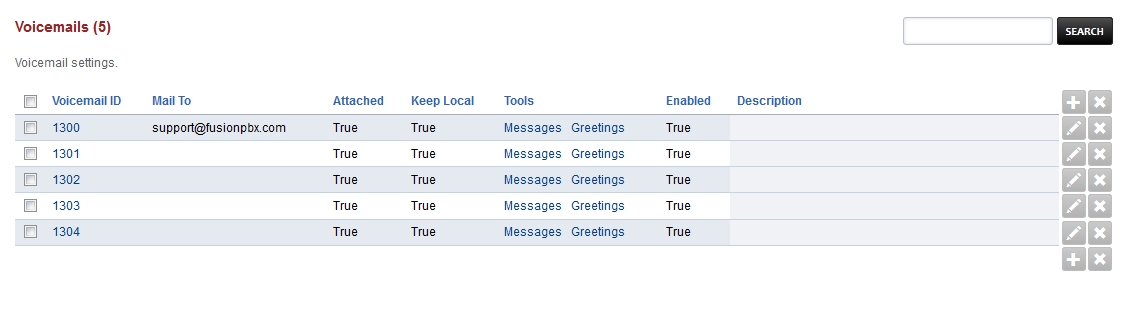 Voicemail Settings